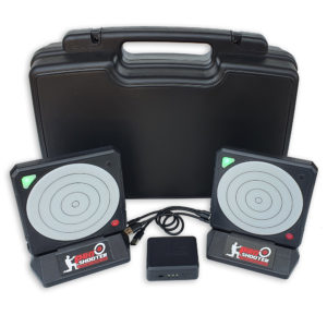 Double Electronic Target Pack for Dry-Fire Training, includes a base station to expand the system out to 15 targets